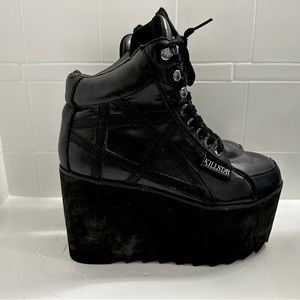 KillStar Platform Black boots women’s size 7